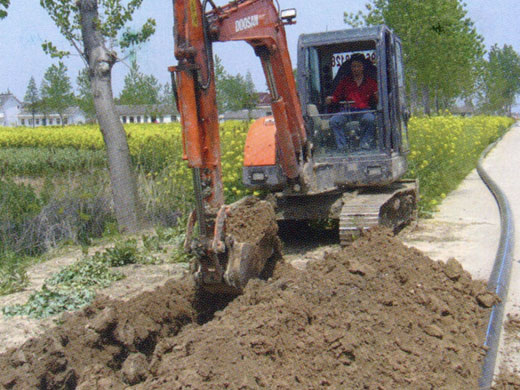 管材安裝現(xiàn)場(chǎng)